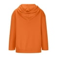thumbnail image 6 of tklpehg Womens Zip Up Hoodies Jackets Fleece Sweatshirts Long Sleeve Tops Vintage Sweatshirt Hooded Classic Solid Color Lightweight Casual Loose Going Out Tops Pullover (Orange,L), 6 of 6