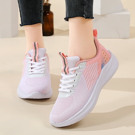 

Cathalem Leisure Women s Lace Up Travel Soft Sole Comfortable Shoes Outdoor Mesh Shoes Runing Women s 997h V1 Lifestyle Sneaker Pink 9