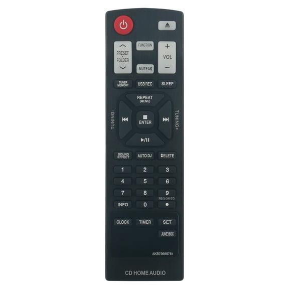 AKB73655751 Replaced Remote Control for LG Home Audio System CM8440 CM8440FB
