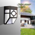 thumbnail image 1 of Outdoor Solar Powered Wall Mount 2 LED Light for Garden Path Landscape Fence Yard - Warm White, 1 of 5