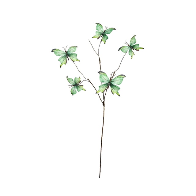 Decoraciones de Árbol de Navidad Flor de Mariposas de Rama Muerta Artificial Azul para Árbol de Navidad Y Decoración Del Hogar