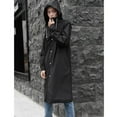 thumbnail image 2 of Maoww Imperméable Réutilisable Femmes Hommes Poncho Séchage Rapide Adulte Imperméable de Sport Capuche Imperméable Randonnée Vêtement de Pluie 2TG, 2 of 9