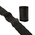 thumbnail image 3 of 2 paquetes de muñequeras de compresión ajustables, correas de soporte para muñeca, vendaje elástico y transpirable para hombres y mujeres, deportes (negro), 3 of 5