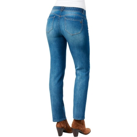 Democracy - Democracy Petite Ab-solution Whiskered Straight Leg Jeggings - Walmart.com - Walmart.com