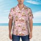 thumbnail image 2 of Fotbe Gingerbread Houses Pink Wonderland Camisa Hawaiana para Hombre Unisex – Camisa Casual de Verano con Botones de Manga Corta de Algodón y Lino,X-Large, 2 of 7