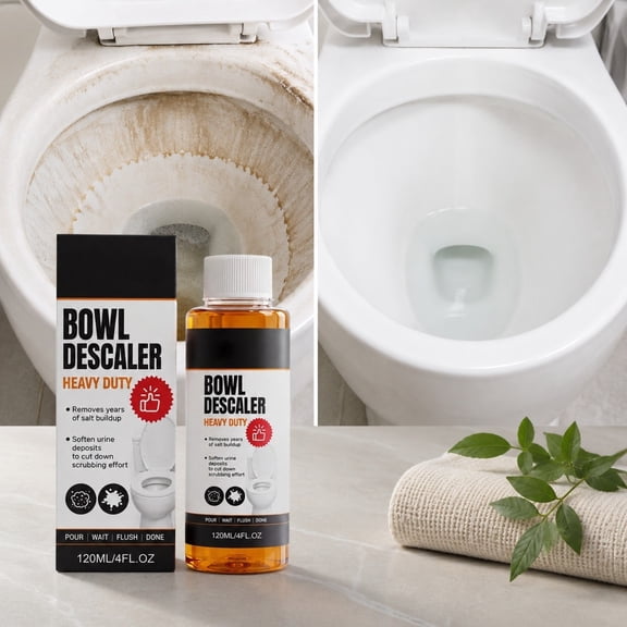 Xlokein 120ml Powerful Toilet Bowl Descaler Cleaner, Clinging Formula for Deep Cleaning, Limescale and Urine Stain Remover for Household Bathrooms