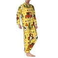 thumbnail image 3 of Kll Forest Guard,Car Tenttrees Sleepwear Mens Flannel Pajamas,Long Cotton Pj Set, 3 of 9