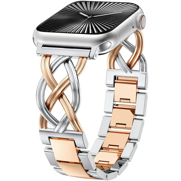 TOYOUTHS Compatible with Apple Watch Band 38/40/41/42/44/45/46/49mm, Women's Celtic Knot Metal Bracelet Strap, Stainless Steel Jewellery Replacement for iWatch Ultra, SE, Series 11/10/9/8/7/6/5/4/3