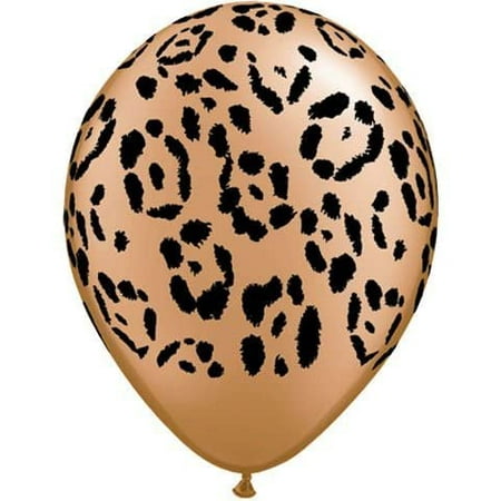 Jungle Print Leopard Balloons 10 per Package Size 11 Inches