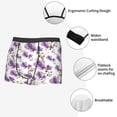 thumbnail image 5 of Wukai Orchids Flowers Print Men’s Underwear Breathable Boxer Briefs,&nbsp;Moisture Wicking & Breathable-Medium, 5 of 7