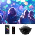 thumbnail image 3 of Lámpara de proyector de estrellas Altavoz BT Amte láser USB Música Estrella Lámpara de proyector láser LED para cabecera, 3 of 8
