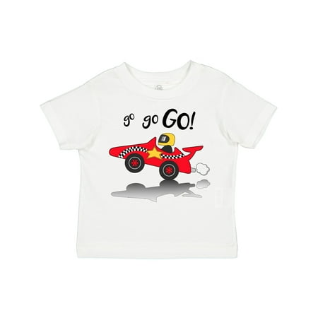 

Inktastic Go Go Go! Red Racing Car Gift Toddler Boy or Toddler Girl T-Shirt