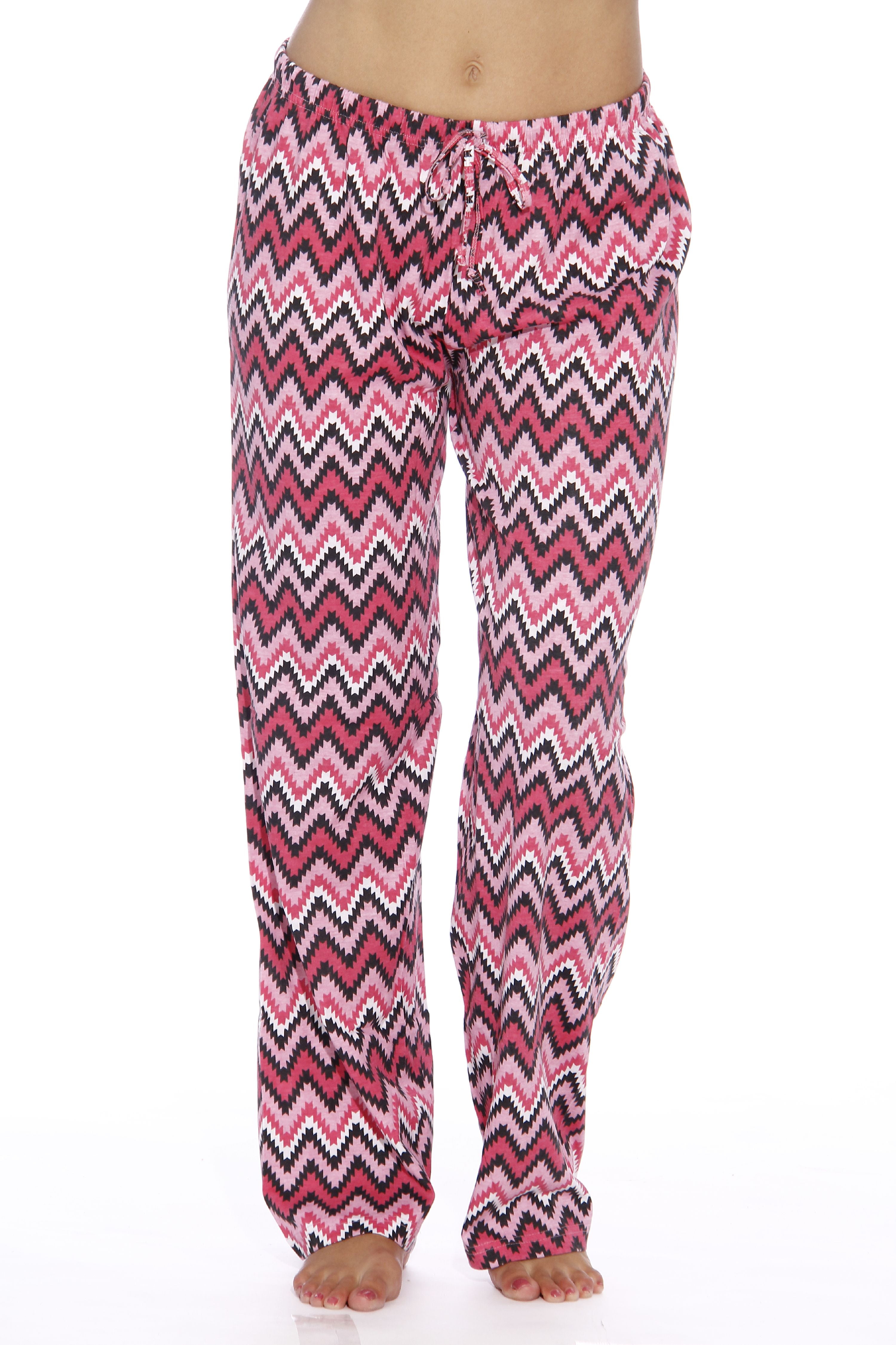 Just Love - Just Love Womens Comfy Cotton Pajama Pants (Chevron Pink ...