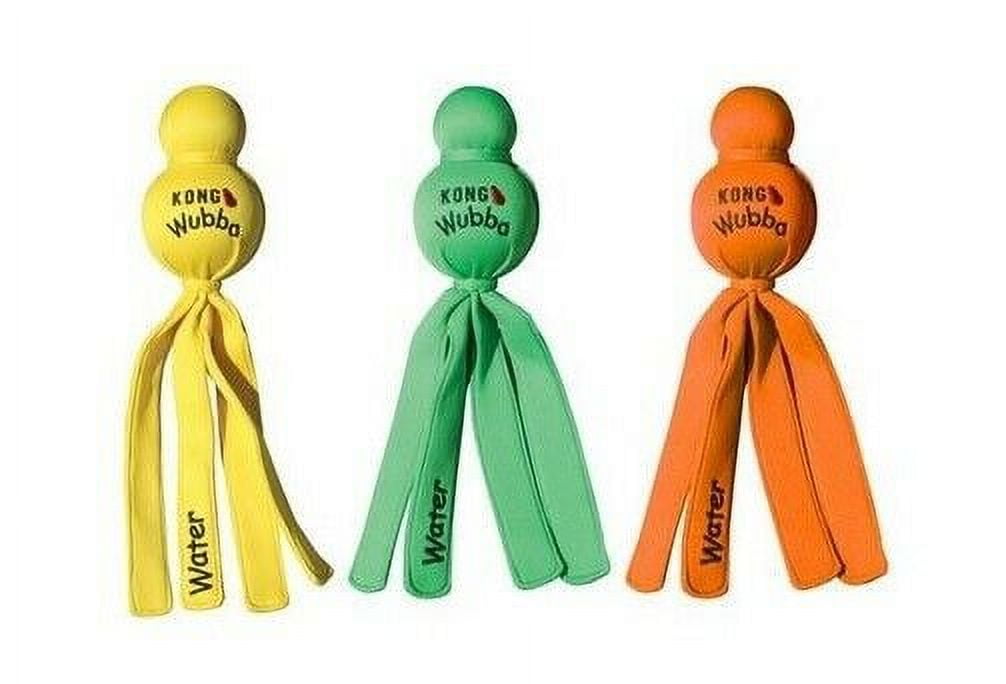Water Wubbas Dog Toys Floating Lake Pool Fetch Fun Assorted Colors Large 17"