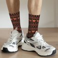 thumbnail image 5 of Goofa Vintage Pumpkin Pattern Printed Men's Crew Socks, Soft Durable Breathable Moisture-Wicking with Odor Control Cotton socks, 5 of 9