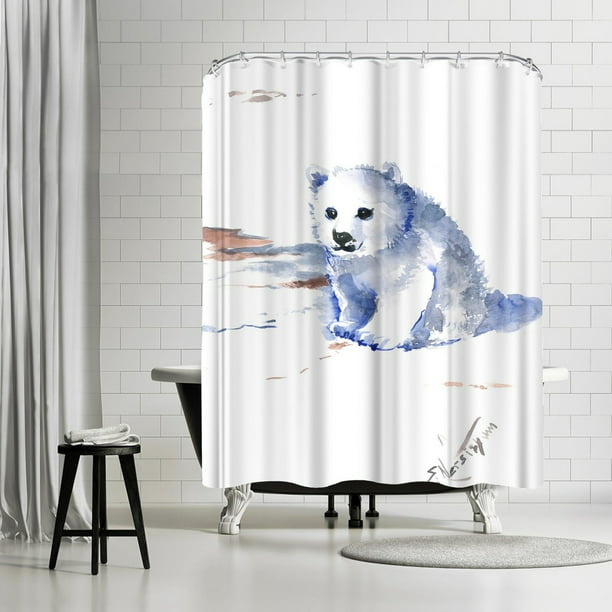 Americanflat Polar Bear Shower, Polar Bear Shower Curtains