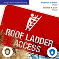 thumbnail image 5 of Roof Ladder Access with Man Climbing Picture Sign, 12x18 Reflective Aluminum EGP, 5 of 7
