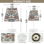 YAZAOO Table Lamp Creative Regal Floral Elegance Pattern Simple Pattern Night Light