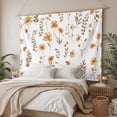 thumbnail image 3 of Brown Spring Floral Tapestry for Bedroom Wall Hanging Tapestry, Flowers Botanical Elegant Pastoral Ceiling Backdrop Tapestries Poster Blanket Wall Decor for Teens Room Living Room Dorm 55" x 73", 3 of 8