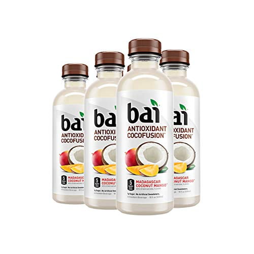 Bai Coconut Flavored Water, Madagascar Coconut Mango, Antioxidant