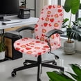 thumbnail image 2 of POLERO Strawberry Elastic Cloth Office Swivel Chair Cover with Easy Install, Scratch Resistant Anti Corrosion All-in-One High Back Chair Slipcover for Home Office, 2 of 7