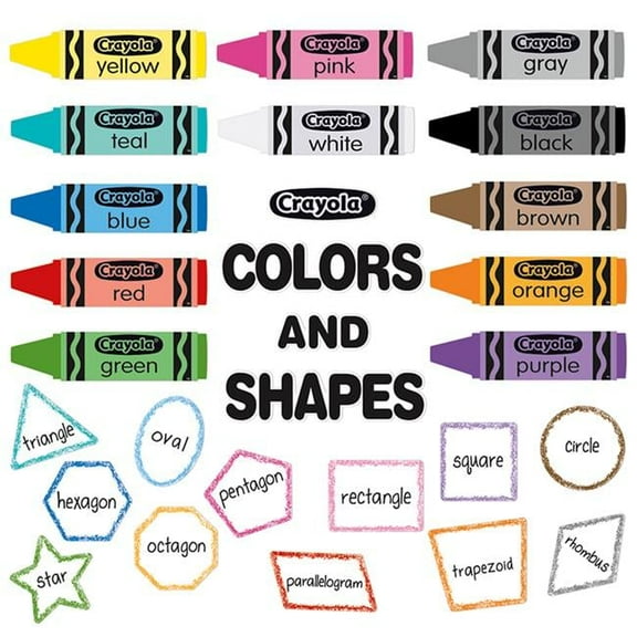 Crayola Colors & Shapes Bulletin Board Set
