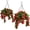 A, variant on Sktrjpolfis Faux Crepe Myrtle Hanging Baskets Set of 2 with Chain, 27" Total Length, Weather-Resistant, Outdoor Spring Decor for Porches, Balconies