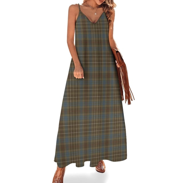Nouvelle Robe Sans Manches tartan fraser outlander Robe sexy Sensuelle pour Femmes Robes Élégantes Chics promotion Robe de Soirée
