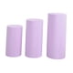 thumbnail image 5 of 3 cubiertas elásticas para pedestal cilíndrico, soporte de zócalo, cubiertas para pilares para compromiso. violeta claro, 5 of 9