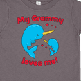 thumbnail image 4 of Inktastic My Grammy Loves Me Narwhal Family Boys or Girls Toddler T-Shirt, 4 of 5