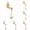 Gold2, variant on Christmas Stocking Holder Set of 5 Metal Hooks for Fireplace Mantel Shelf Staircases Xmas Tree Style Hanger for Stockings and Ornaments Holiday Party Decoration Reusable