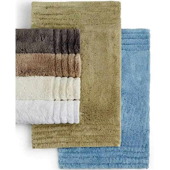 Hotel Collection Tapis 100 % Coton 24 x 60 Tapis de Bain, Bleu, 24 x 60