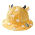 thumbnail image 1 of MIASHUI Baby Hats Kids Cute Cartoon Sun Hats Breathable Summer Spring Outdoor Beach Cap,Yellow,One Size, 1 of 5