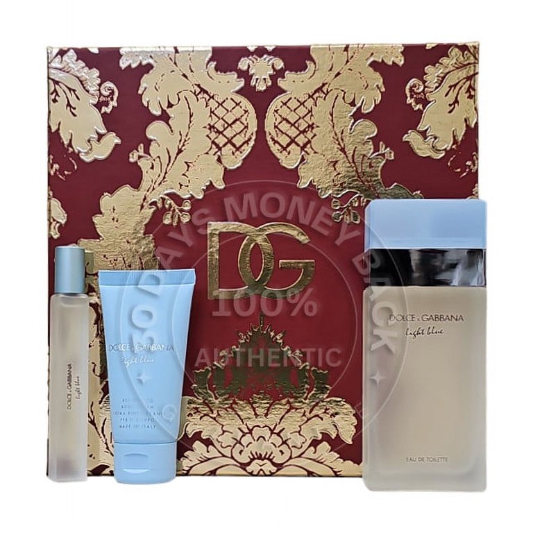 Dolce & Gabbana Light Blue 3 pc Gift Set For Women - Walmart.com