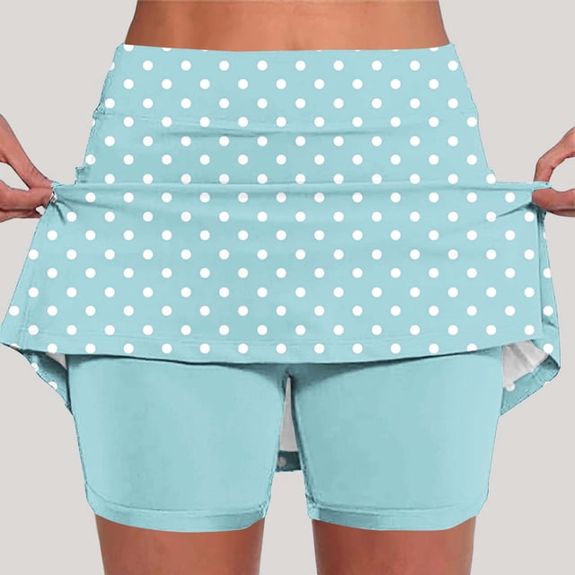 Nuoqisi Jupe-Short de Performance Active pour Femmes, Légère, Ajustée, Imprimée, pour Course, Tennis, Golf, Entraînement, Sports 2026