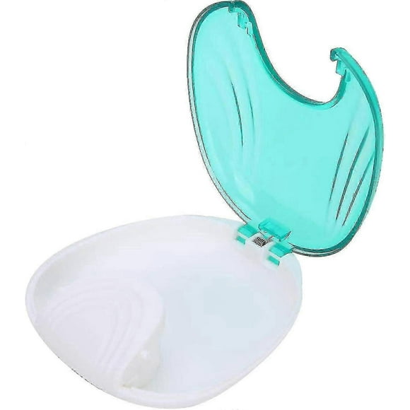 Retainer Case, Press-to-open Retainer Container Partial Denture Box For Retainers, Tooth Appliances & More(2pcs, Pink+green) -t