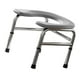 thumbnail image 4 of Asiento de inodoro elevado, silla inodoro, portátil, multifuncional, para uso doméstico, ayuda para el baño Gris, 4 of 9