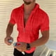 thumbnail image 2 of Camiseta con capucha y cremallera para hombre: sin mangas, a cuadros/color liso, verano/moda, poliéster, talla real, perfecta para el día a día y las fiestas., 2 of 8