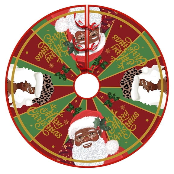 OAVQHLG3B Christmas Tree Skirt,Red Merry Christmas Base Cover for Tree, Xmas Ornaments Mat for Indoor Outdoor Holiday New Year Party Home Decorations
