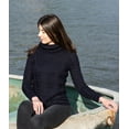 thumbnail image 2 of SAOL Ladies Turtleneck Ribbed Irish Cable Knit Wool Sweater, 2 of 6