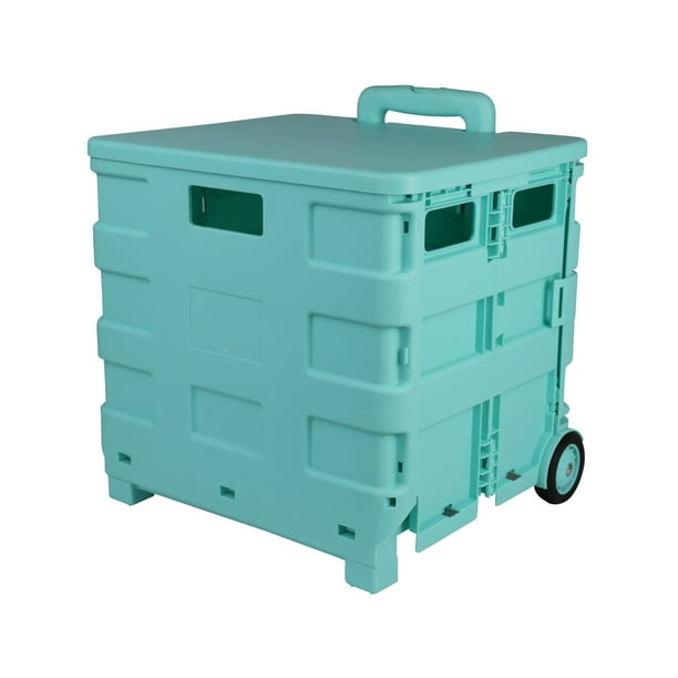 Everything Mary Collapsible Storage Cart for Crafts & Supplies, Green ...