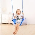 thumbnail image 7 of Hand-Knitting Toddler Swing, Swing Seat for Kids with Adjustable Ropes, Little tikes Swings Set, for Outdoor Indoor, Playground, Backyard (Blue), 7 of 7