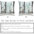 thumbnail image 6 of Winter Wildlife Deer Pillow Covers 16x16'''' Christmas Landscape Deers Snow Tree Ivory Gold Throw Pillows Set of 2 Soft Cotton Pillow Case (lzzlzz923071278IKRYR0), 6 of 6