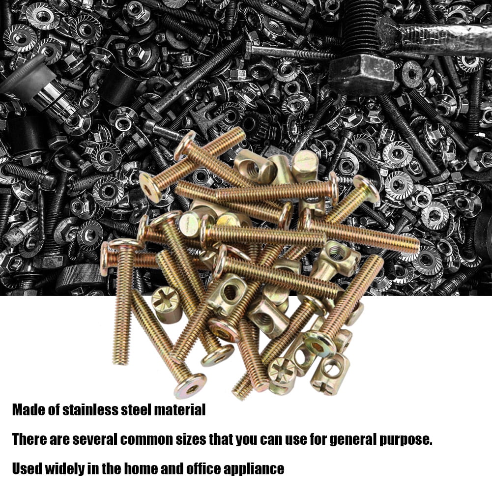 Hammer Head Nut Nut And Screw 20pcs Stainless Steel Hex Flat Head Screw