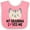 Pink and White, variant on Inktastic Grandma Loves Me Girls Baby Bib