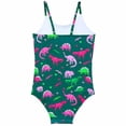 thumbnail image 4 of dmqupv Girls One piece Swimsuit Bathing Suit for Baby Gilr Green,8-9 Years, 4 of 9