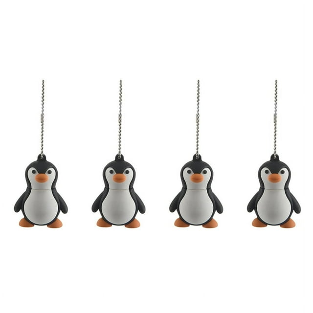 4X 16GB Memoria USB de Novedad de Pinguino del Tarjeta de Memoria y Negro