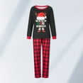 thumbnail image 4 of 2 Piece Matching Set Letter Printed Patchwork  Homewear Suits (Black S Men ), 4 of 8