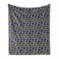 thumbnail image 1 of Floral Soft Flannel Fleece Throw Blanket, Hand-Drawn Aquarelle Wildflowers Plants Leaves Pattern, Cozy Plush for Indoor and Outdoor Use, 50" x 60", Multicolor, by Ambesonne, 1 of 6