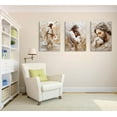 thumbnail image 4 of Hieng 3pcs Christian Wall Art Jesus Wall Decor Jesus and Children Canvas Prints Poster Jesus and Lamb Paintings Christian Healing Flowers Pictures for Living Room Bedroom Church Decor, 4 of 6